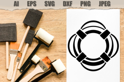 Stencils Nautical Wheel Lifebuoy Product Image 2