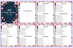 500 Prayer Journal Prompts Canva Template Product Image 2