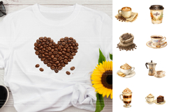 Coffee Watercolor Clipart Bundle Product Image 2