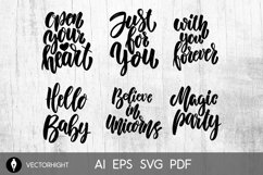 Set of motivation lettering phrases. for postcard, banner Product Image 4