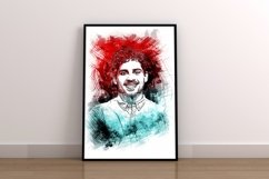 Portrait Watercolor Splash Art Product Image 4