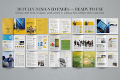 Annual Report Template Canva Product Image 2