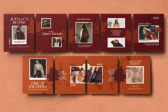 Autumn Fashion Collection Instagram Carousel &amp; Canva Templat Product Image 2