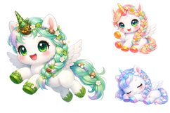 Kawaii Pastel Unicorn Clipart Bundle XL Product Image 2