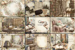 Vintage Library Room Junk Journal Kit| Junk Journal Product Image 3