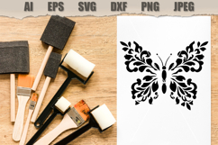Stencil Decorative Butterfly Floral Product Image 2