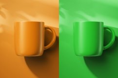 Cup on Surface with Plant Shadow Mockup Product Image 2