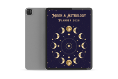 2026 Digital Moon &amp; Astrology Planner Canva Template Product Image 2