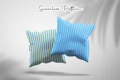 Blue Pastel Stripe Seamless Pattern Product Image 3