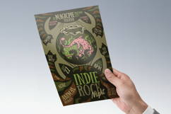 Plesiosaurus and Cats Indie Rock Flyer Product Image 3