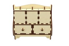 Shelf - laser cut plan, SVG DXF files Product Image 2