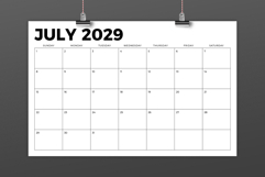 2029 11 x 17 Inch Calendar Template Product Image 3