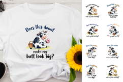 Funny Food Cow Diet Quote Sublimation Product Image 2