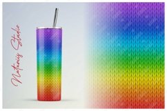 2 Realistic Knitted Ombre Patterns - 20oz Skinny Tumbler Product Image 2