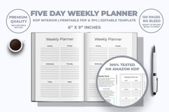Five Day Weekly Planner KDP Interior Product Image 2