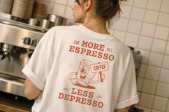 Retro Coffee T-Shirt 70s POD Design Product Image 2