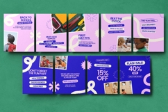Back to school Instagram Carousel &amp; Canva Template Product Image 2