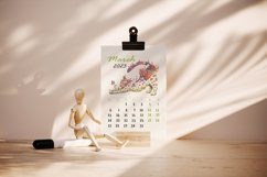 Calendar Cards On Wooden Stand Mockup Product Image 2