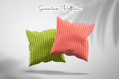 Lime Coral Stripe Seamless Pattern Product Image 3