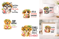 Summer Animal Pun Sublimation Bundle PNG Product Image 3