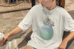 Sleeping Knitted Bunny &amp; Egg PNG Product Image 2