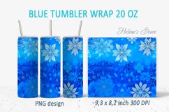 Christmas blue tumbler bundle| Winter Tumbler Sublimation Product Image 4