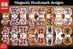 Christmas Magnetic Bookmark Cute Holiday Bookmarks Bundle Product Image 4