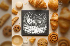 Sleighside Keeper Reindeer Forest Christmas Laser PNG Product Image 4