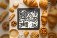 The Lanternsnow Cottage Christmas Village Laser Engraving PN Product Image 3