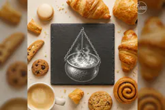 The Chain-Bound Brew Witchcraft Laser Engraving PNG Product Image 1