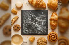 The Marshbridge Familiar Gothic Animal Laser Engraving PNG Product Image 3