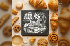 The Icing-Antler Reindeer Christmas Engraving PNG Product Image 3