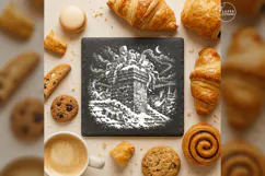Giftstorm Chimney Santa Christmas Laser Engraving PNG Product Image 4