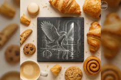 The Drowned-Key Raven Gothic Animal Laser Engraving PNG Product Image 3