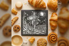 The Harvest Procession Gothic Skeleton Laser Engraving PNG Product Image 4