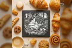 Winter Chocolate Bar Christmas Laser Engraving PNG Product Image 3