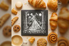 The Lantern Waltz Gothic Skeleton Laser Engraving PNG Product Image 3