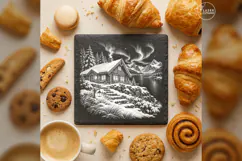The Fjordside Nordic House Christmas Laser Engraving PNG Product Image 4