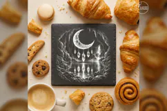 The Crystal Moonfall Gothic Celestial Laser Engraving PNG Product Image 3