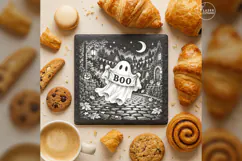 The BOO Banner Parade Cute Spooky Halloween Engraving PNG Product Image 4