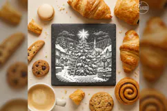 The Crown of Starlight Classic Christmas Laser Engraving PNG Product Image 3