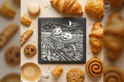 The Harvest Best Friends Cute Spooky Halloween Engraving PNG Product Image 3