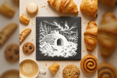 Igloo Lookout Winter Wonderland Laser Engraving PNG Product Image 3