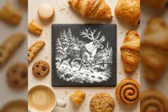 The Antlered Courier Christmas Laser Engraving PNG Product Image 4