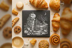 The Gatekeeper Grin Pumpkin Halloween Laser Engraving PNG Product Image 3