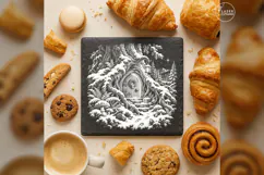 Root-House Christmas Door Laser Engraving PNG Product Image 3