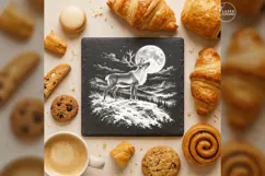 Moonridge Hart Reindeer Forest Christmas Laser PNG Product Image 4
