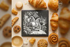 Mistletoe Gnome Sweethearts Laser Engraving PNG Product Image 1