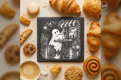 The Moonlit Mug Cute Spooky Halloween Laser Engraving PNG Product Image 3
