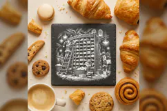 Nine-Hundred Pigeonholes Christmas Laser Engraving PNG Product Image 4
